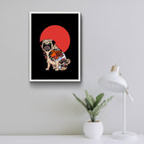The Pug - Köpekli Poster