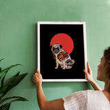 The Pug - Köpekli Poster