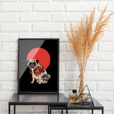 The Pug - Köpekli Poster