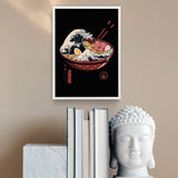 Great Wave Ramen Bowl Poster