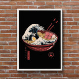 Great Wave Ramen Bowl Poster