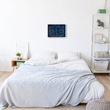 Basketball Court Navy Blue Poster