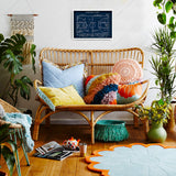 Basketball Court Navy Blue Poster