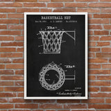 Basketball Net Chalkboard Poster