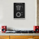 Basketball Net Chalkboard Poster