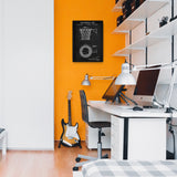 Basketball Net Chalkboard Poster