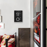 Basketball Net Chalkboard Poster