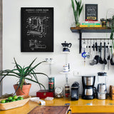 Espresso Machine Chalkboard Poster