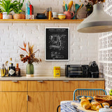 Espresso Machine Chalkboard Poster