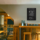 Espresso Machine Chalkboard Poster