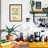 Espresso Machine Vintage Poster