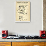 Espresso Machine Vintage Poster