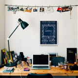 Monopoly Navy Blue Poster