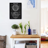Death Star Chalkboard Poster