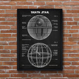 Death Star Chalkboard Poster