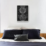 Death Star Chalkboard Poster