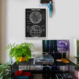Death Star Chalkboard Poster