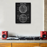 Death Star Chalkboard Poster