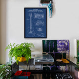Gibson Les Paul Gitar Blueprint Poster