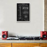 Gibson Les Paul Gitar Chalkboard Poster