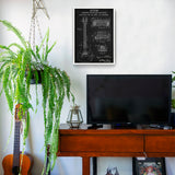 Gibson Les Paul Gitar Chalkboard Poster