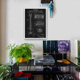 Gibson Les Paul Gitar Chalkboard Poster