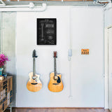 Gibson Les Paul Gitar Chalkboard Poster