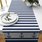 Yatay Çizgili Sailor Runner Örtü