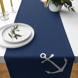 Lacivert Sailor Runner Örtü