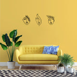 Grace, Beauty, Elegance 3' lü Set Dekoratif Metal Tablo