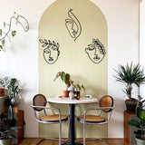 Grace, Beauty, Elegance 3' lü Set Dekoratif Metal Tablo