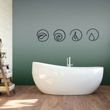 Quattro Elementi - 4 Element Set Metal Tablo