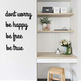 Don’t Worry - Metal Duvar Yazısı