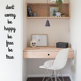 Don’t Worry - Metal Duvar Yazısı