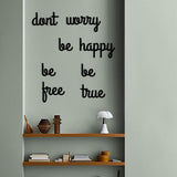 Don’t Worry - Metal Duvar Yazısı