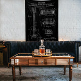 Gibson Les Paul Gitar Chalkboard Duvar Örtüsü