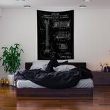 Gibson Les Paul Gitar Chalkboard Duvar Örtüsü
