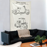 Vespa Ivory Duvar Örtüsü
