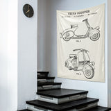 Vespa Ivory Duvar Örtüsü