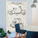Vespa Ivory Duvar Örtüsü