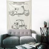 Vespa Ivory Duvar Örtüsü