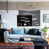USS Enterprise Chalkboard Duvar Örtüsü