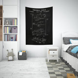 Football Field Chalkboard - Futbol Sahası Duvar Örtüsü