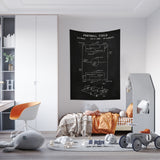 Football Field Chalkboard - Futbol Sahası Duvar Örtüsü