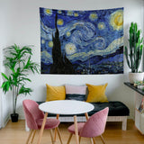 The Starry Night - Yıldızlı Gece Duvar Örtüsü