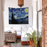 The Starry Night - Yıldızlı Gece Duvar Örtüsü