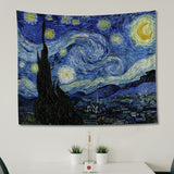 The Starry Night - Yıldızlı Gece Duvar Örtüsü