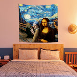 Mona Lisa- İnci Küpeli Kız The Starry Night Duvar Örtüsü