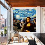 Mona Lisa- İnci Küpeli Kız The Starry Night Duvar Örtüsü