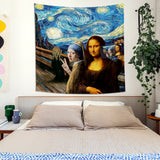 Mona Lisa- İnci Küpeli Kız The Starry Night Duvar Örtüsü